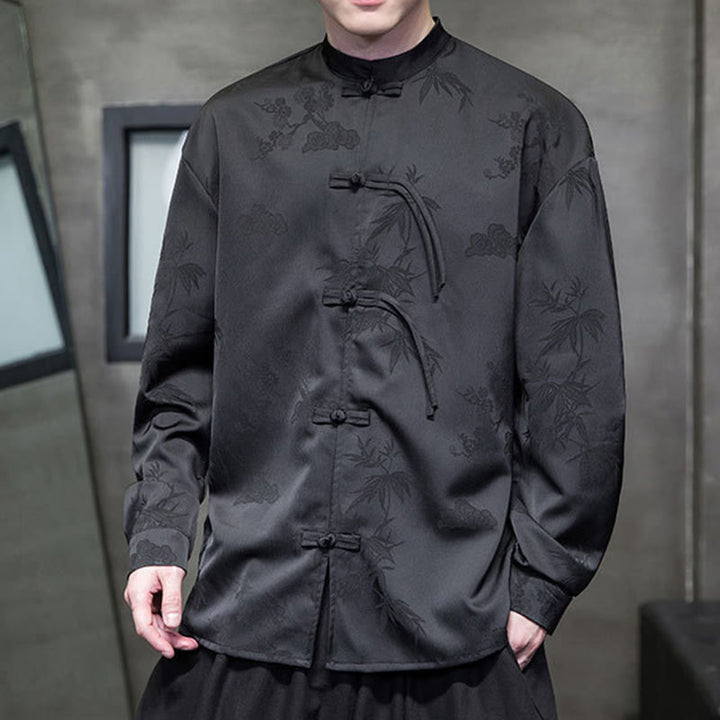 Buddha Stones無地 カエルボタンデザイン 唐装 メンズ 長袖ジャケット - image 11