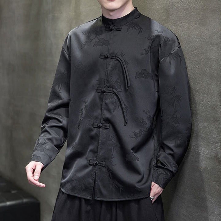 Buddha Stones無地 カエルボタンデザイン 唐装 メンズ 長袖ジャケット - image 19