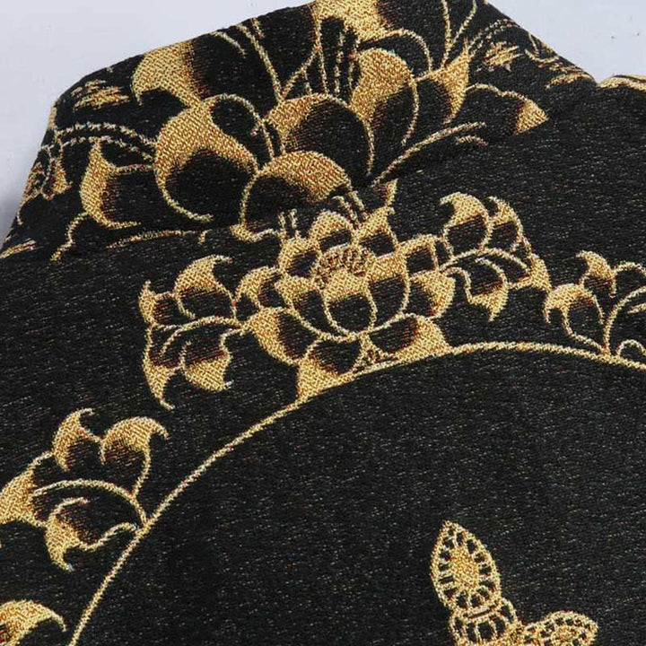 Buddha Stones石観音カエルボタン長袖メンズジャケット - image 4