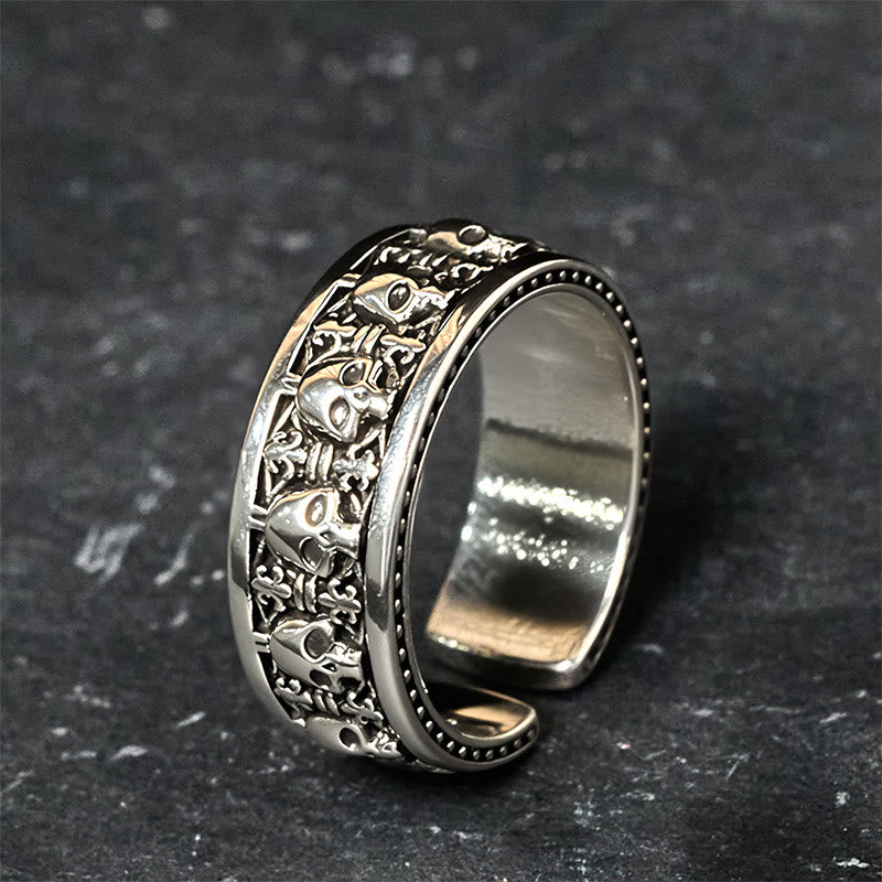 Buddha Stonesの森の王 銅の頭蓋骨 新たな始まりの指輪 - 銅の頭蓋骨 - image 0