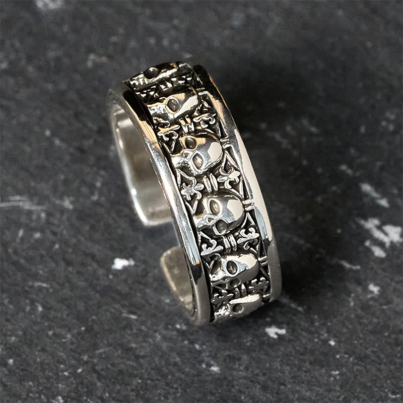 Buddha Stonesの森の王 銅の頭蓋骨 新たな始まりの指輪 - image 1