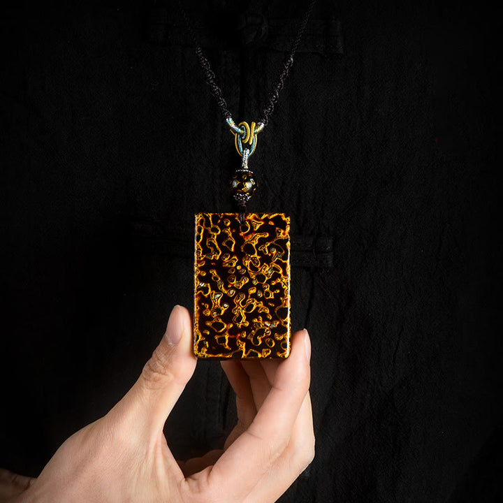 Buddha Stones手作り漆工芸 白檀 守護ペンダントネックレス - image 17