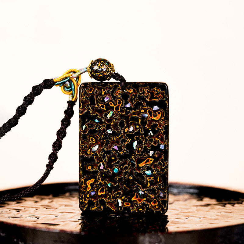 Buddha Stones手作り漆工芸 白檀 守護ペンダントネックレス - image 13