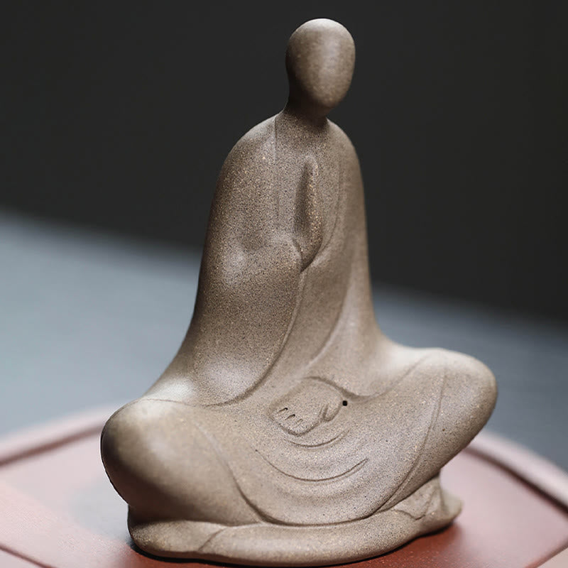 Buddha Stones無形の仏祈り 陶器 禅 室内装飾 5*2.5*5.3cm - image 1