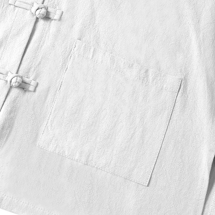 Buddha Stonesエスニック フロッグボタン 長袖 スタンドカラー レディース コットンシャツ ポケット付き - image 13