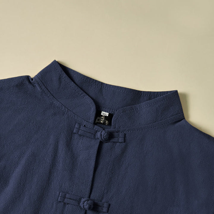 Buddha Stonesエスニック フロッグボタン 長袖 スタンドカラー レディース コットンシャツ ポケット付き - image 23