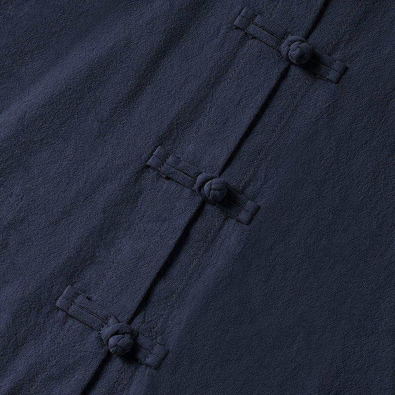 Buddha Stonesエスニック フロッグボタン 長袖 スタンドカラー レディース コットンシャツ ポケット付き - image 26