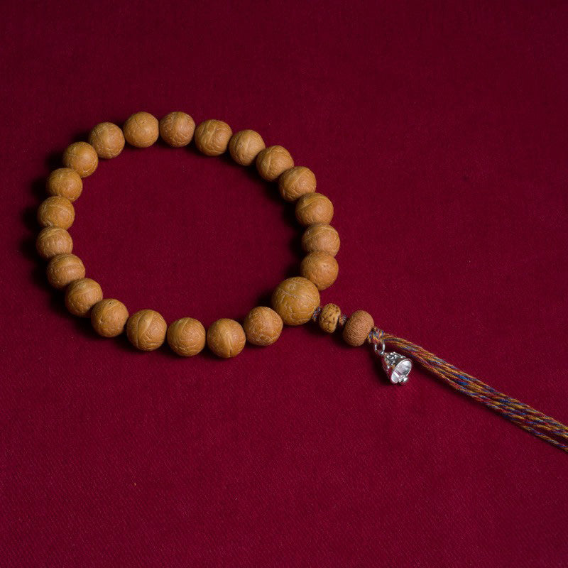 Buddha Stones菩提樹 幸運 縁起物Malaタッセル ポケットMala