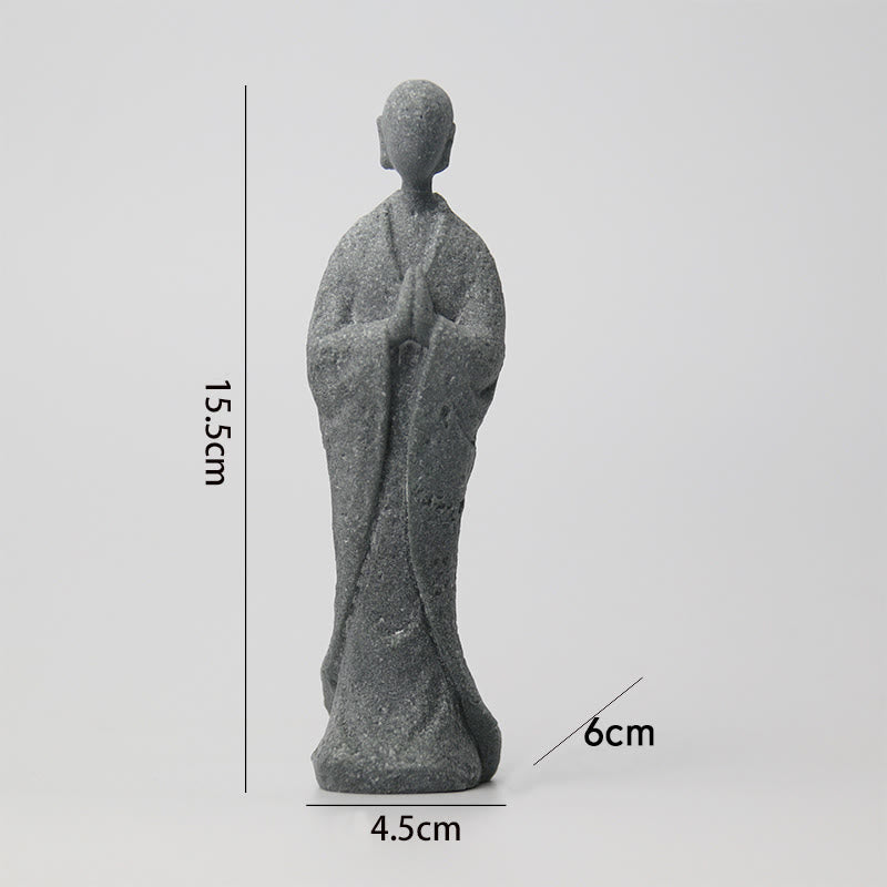 Buddha Stones瞑想 仏陀 僧侶 静寂 家の装飾