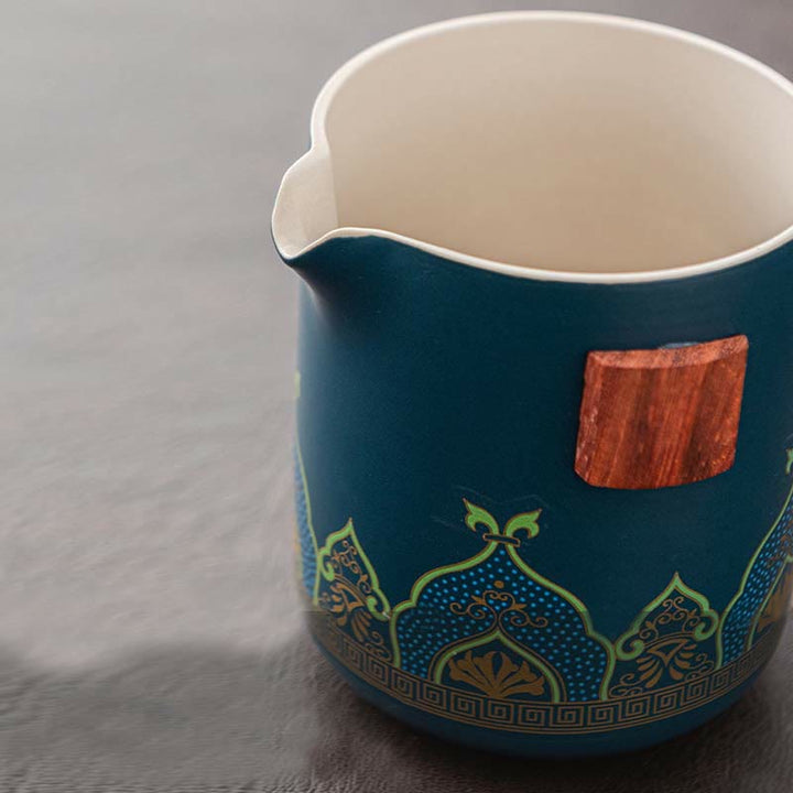 Buddha Stonesの花 中国 功夫陶器 ティーポット ポータブル アウトドア 旅行用 ティーセット バッグ