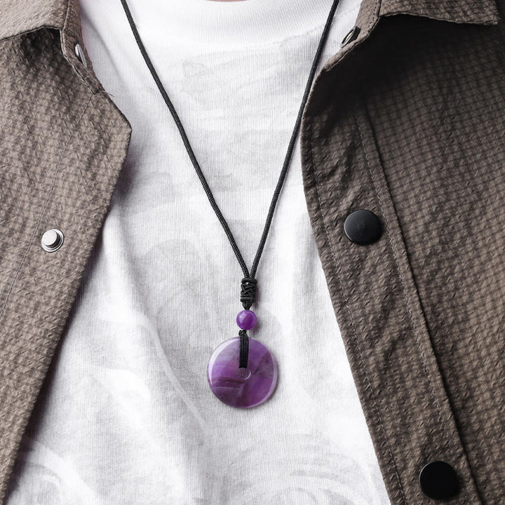 Buddha Stones ラッキーコインペンダント|癒しのクリスタル&ジェムストーンネックレス