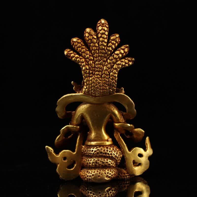 菩薩龍樹守護銅像装飾