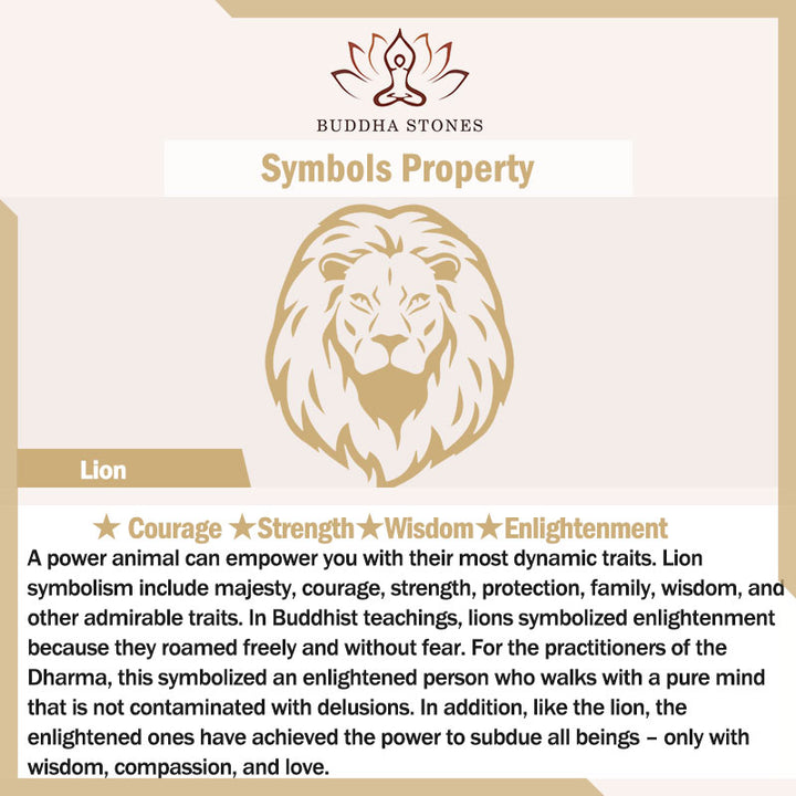 Buddha Stones天然銀光沢黒曜石 黒曜石 ライオン手首Mala保護タッセル ポケットMala車の装飾