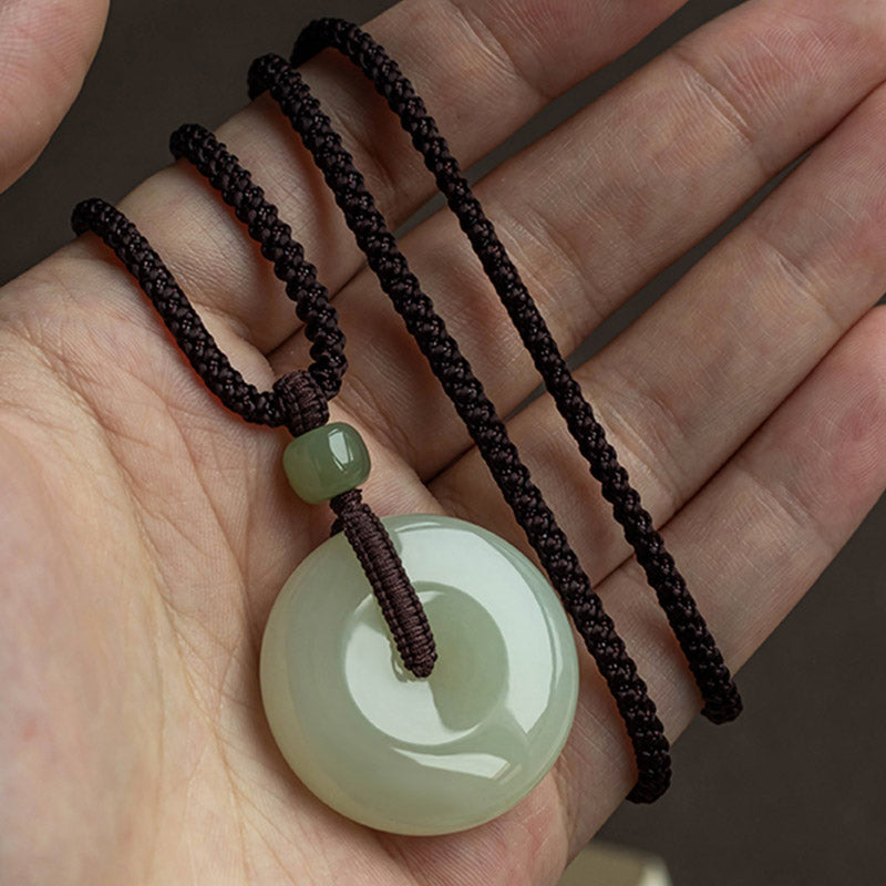 Buddha Stones天然丸玉平和バックル幸運繁栄ネックレスペンダント