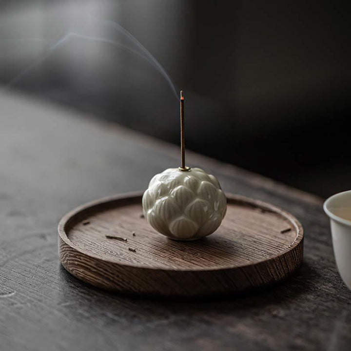 Buddha Stonesミニ蓮の花瞑想セラミックスティック小さな香炉装飾