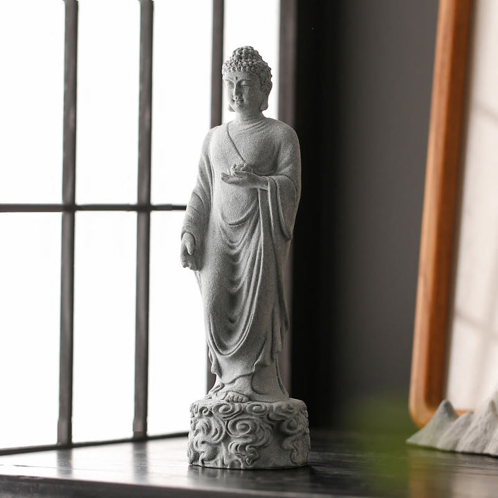 Buddha Stones瞑想仏縁起の良い雲デザイン静寂ホームデコレーション