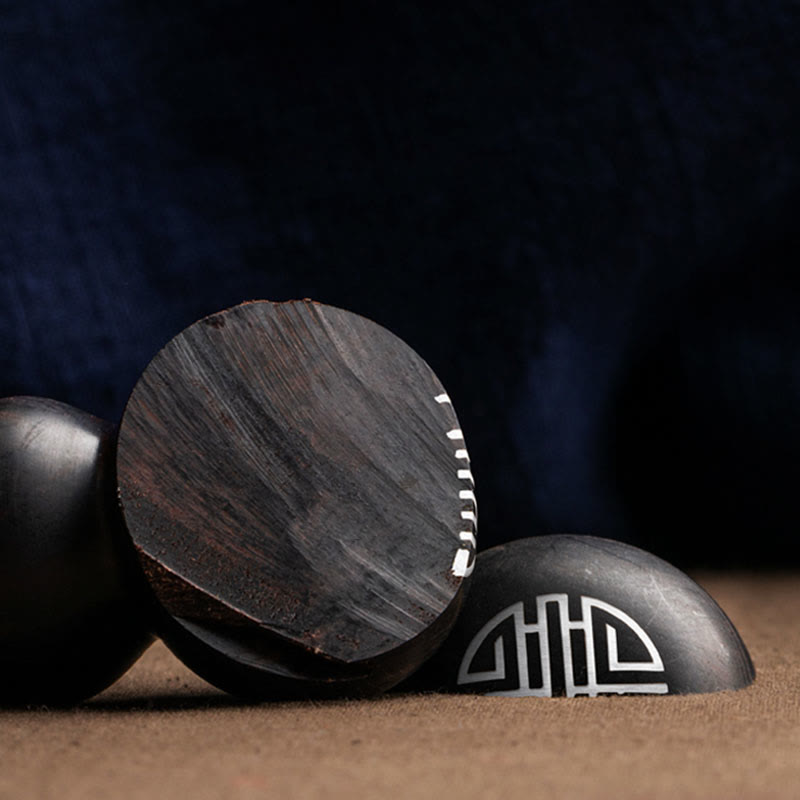 チベット黒檀小葉紅檀ひょうたん幸運守護キーホルダー