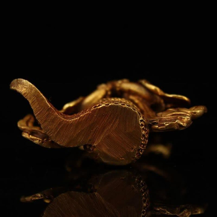 菩薩龍樹守護銅像装飾