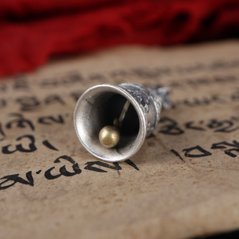 Buddha Stonesチベット 925 スターリングシルバーOm Mani Padme Humジェベル ヴァジュラ 彫刻 悟りのペンダント 吊り下げ装飾