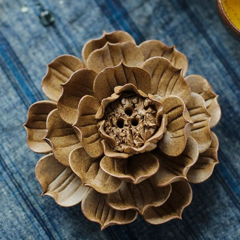 Buddha Stonesチベット風 逆流 蓮 瞑想 香炉