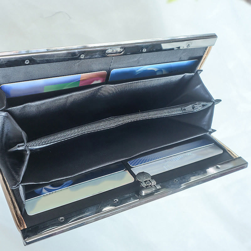 Buddha Stonesの花、梅、桃の花、竹の両面刺繍、大容量のキャッシュホルダーウォレット、ショッピングバッグ - image 2