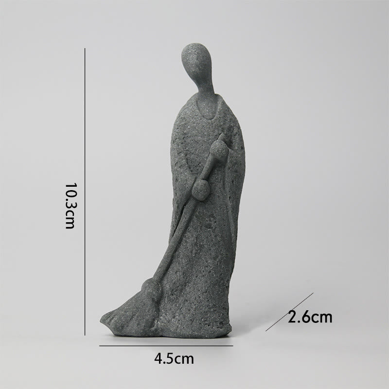 Buddha Stones瞑想 仏陀 僧侶 静寂 家の装飾