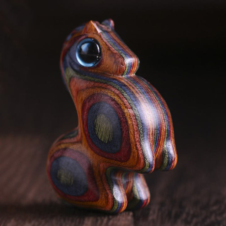 Buddha Stones小葉 紅白檀 緑白檀 幸運のミニ馬 守護飾り