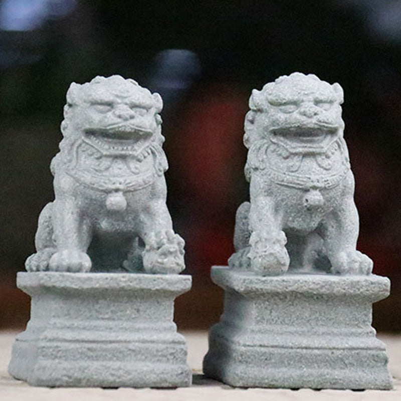 Buddha Stones獅子 福福犬 象 魔除け 祝福 室内装飾