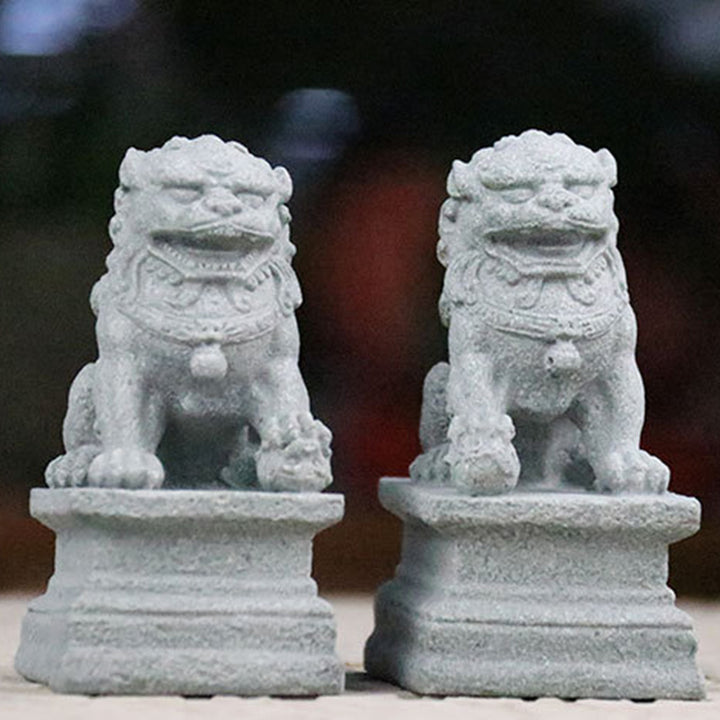 Buddha Stones獅子 福福犬 象 魔除け 祝福 室内装飾