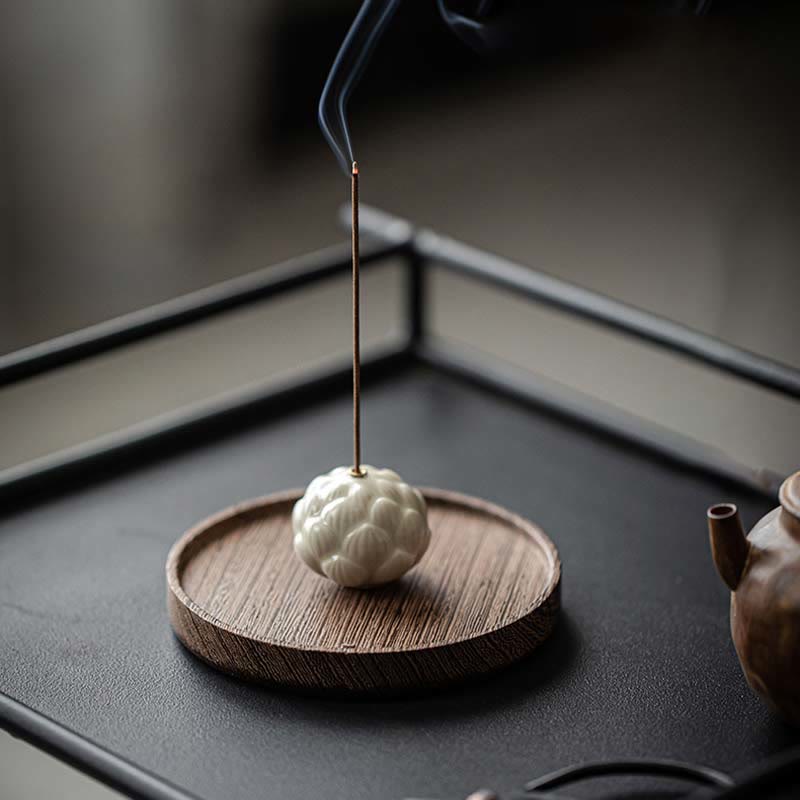 Buddha Stonesミニ蓮の花瞑想セラミックスティック小さな香炉装飾