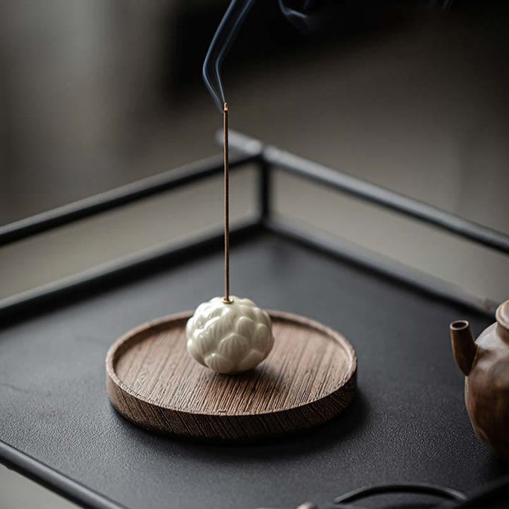 Buddha Stonesミニ蓮の花瞑想セラミックスティック小さな香炉装飾