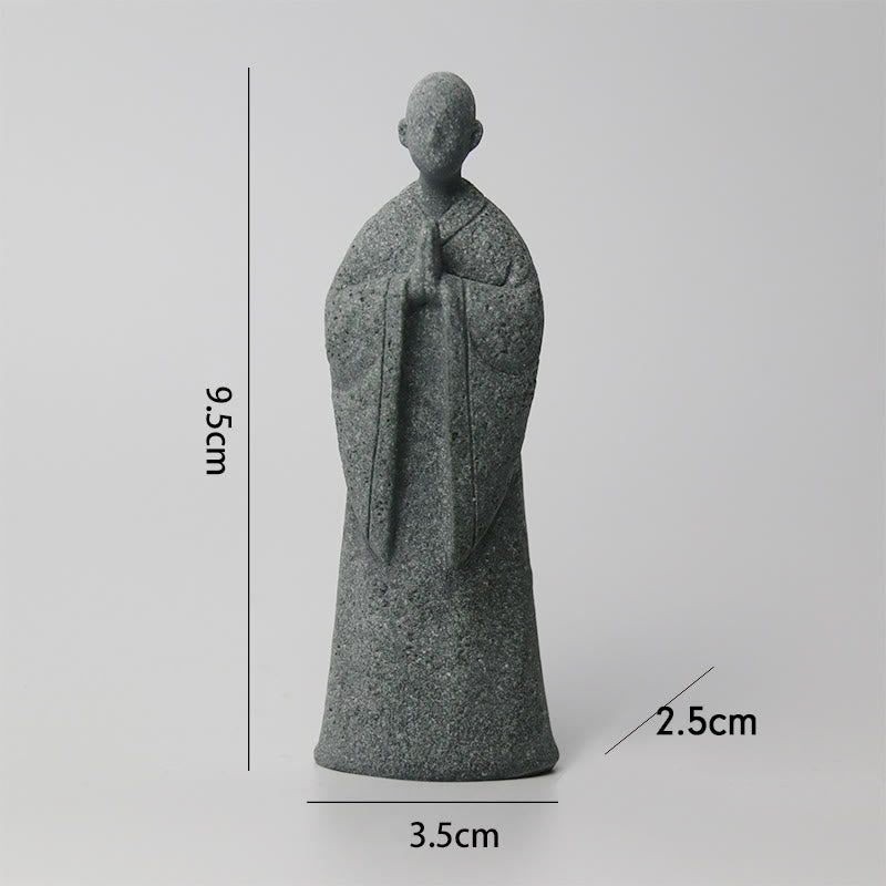 Buddha Stones瞑想 仏陀 僧侶 静寂 家の装飾