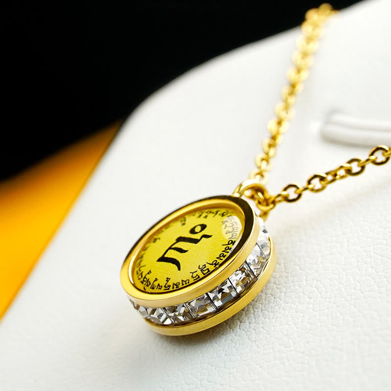 Buddha Stonesチベット イエロー 富の神 グリーン ターラ仏 静寂 チタン鋼 ネックレス ペンダント - image 2