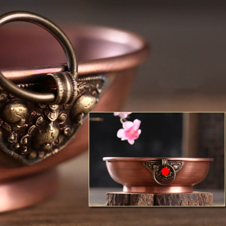 Buddha Stones小型銅製 祈祷用祭壇 携帯用 燃焼ホルダー お香 セージ 燻蒸 儀式用アイテム