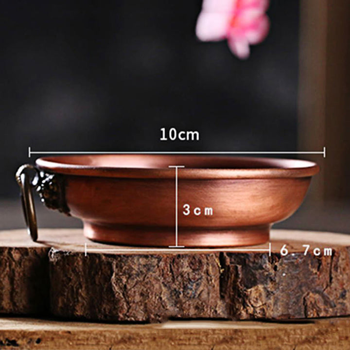 Buddha Stones小型銅製 祈祷用祭壇 携帯用 燃焼ホルダー お香 セージ 燻蒸 儀式用アイテム