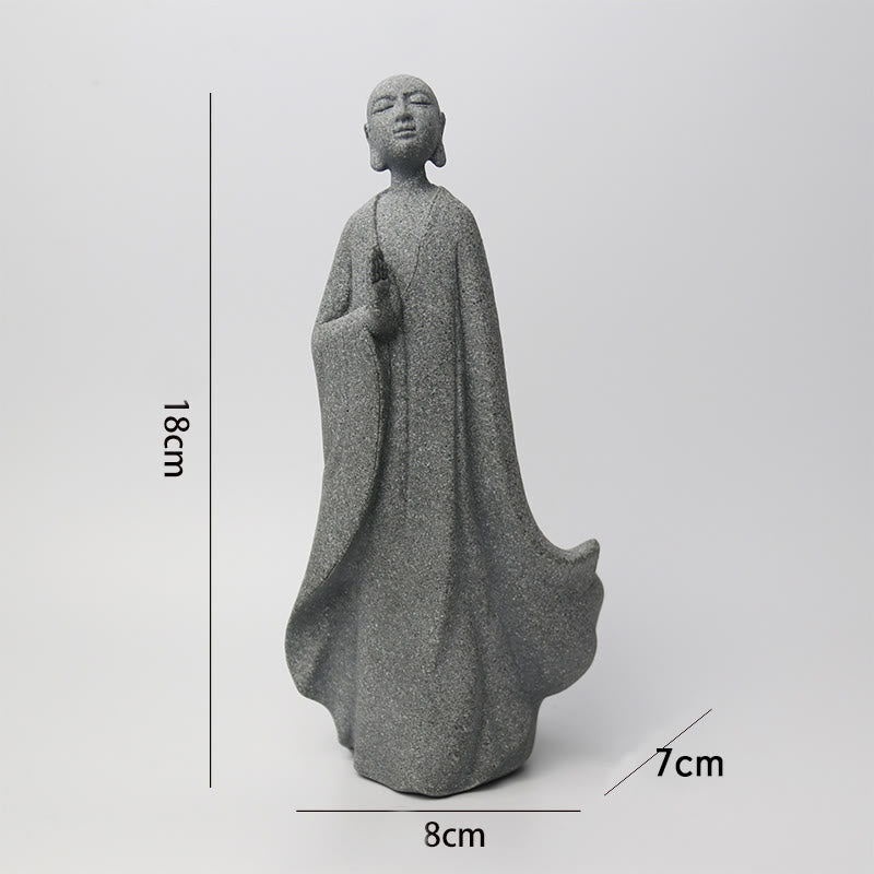 Buddha Stones瞑想 仏陀 僧侶 静寂 家の装飾