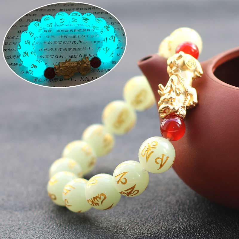 Buddha Stones風水ラッキー貔貅グローPiXiu開運財運ブレスレット