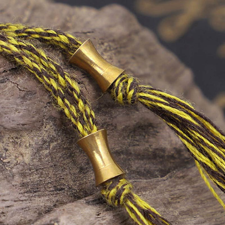 Buddha Stonesチベット呪い六つの真実の言葉開運財運ブレスレット