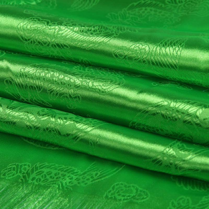 チベットの幸運の祝福5色の龍と鳳凰の模様のカタ装飾