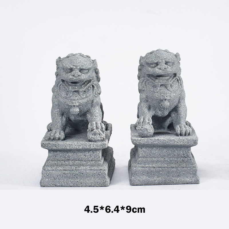 Buddha Stones獅子 福福犬 象 魔除け 祝福 室内装飾