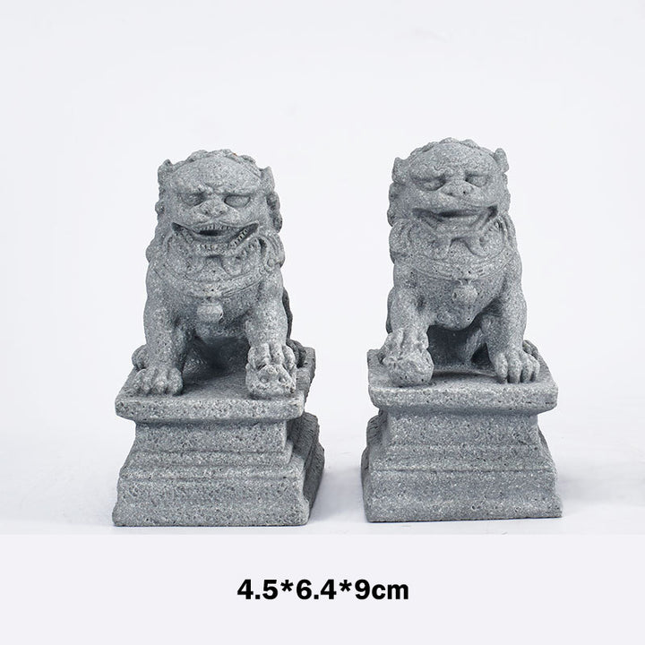 Buddha Stones獅子 福福犬 象 魔除け 祝福 室内装飾