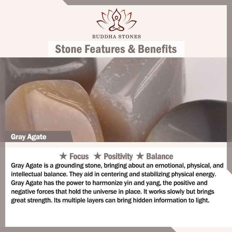 Buddha Stonesチベット 108Malaビーズ菩提樹種子八卦金剛 Dzi ビーズグレー瑪瑙富ブレスレット