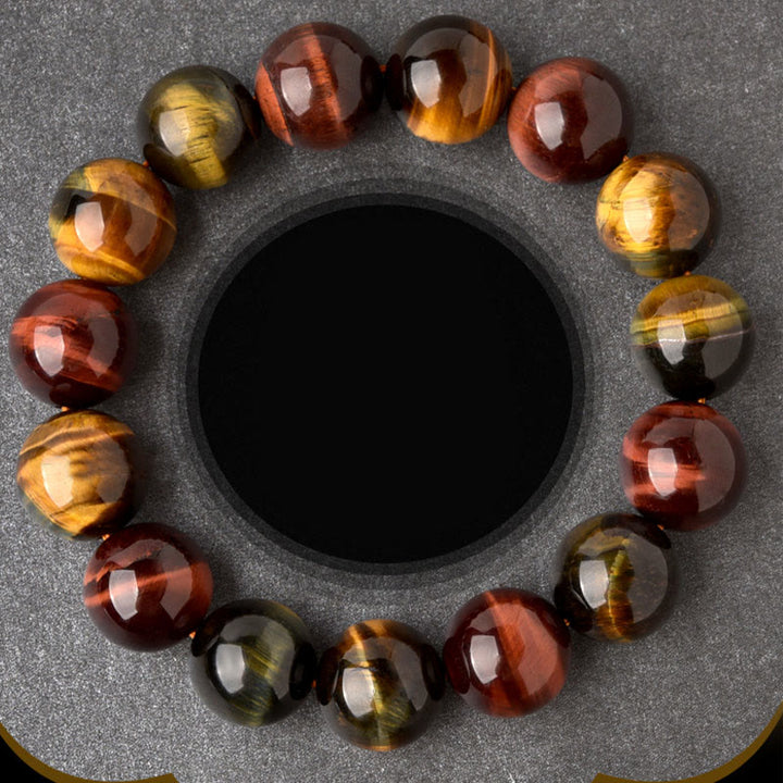 Buddha Stones天然タイガーアイ ポジティブプロテクションブレスレット