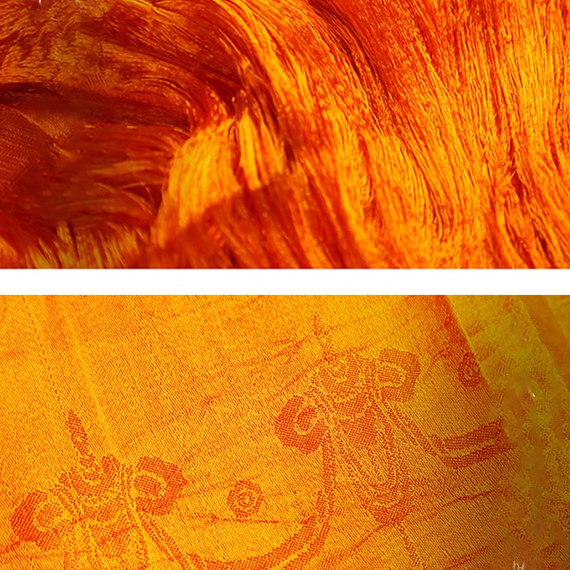 Buddha Stonesチベットの祝福 縁起の良い 5色 ジャカード カタ 装飾