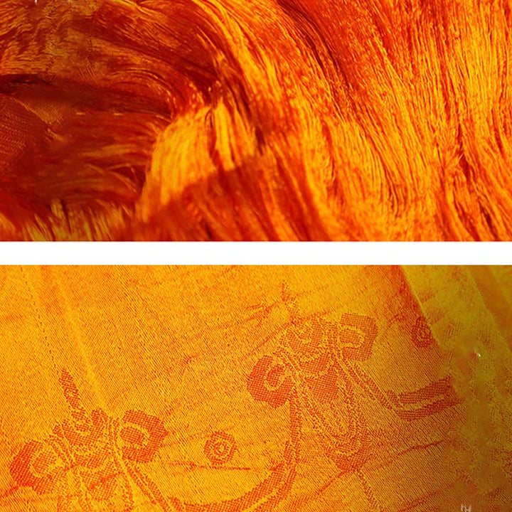 Buddha Stonesチベットの祝福 縁起の良い 5色 ジャカード カタ 装飾