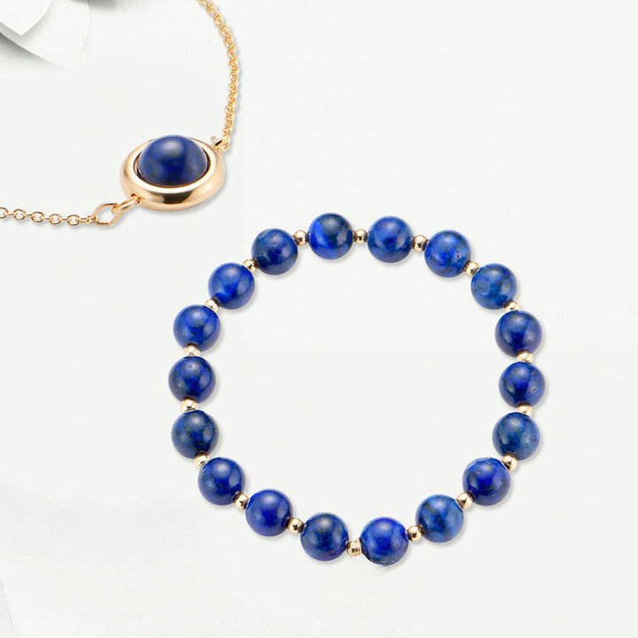 サンストーン ストロベリークォーツ クリスタル ガーネット ポジティブ パワーストーンブレスレット Buddha Stones