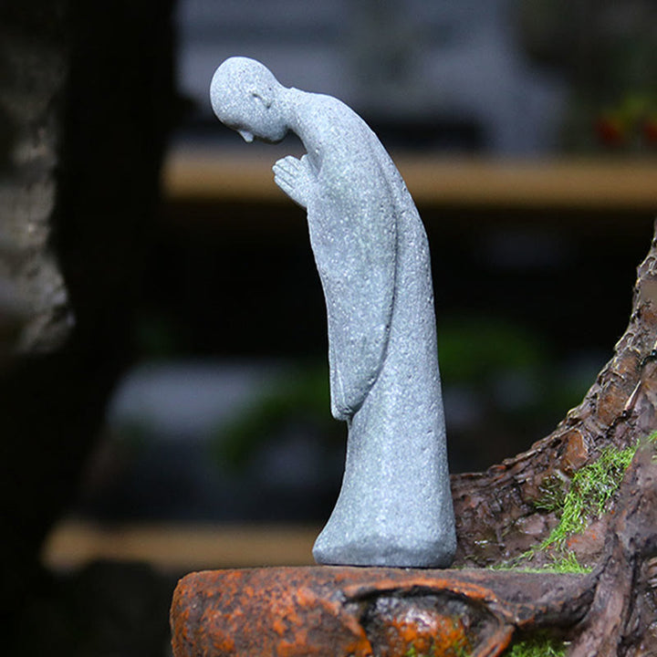 Buddha Stones瞑想 仏陀 僧侶 静寂 家の装飾