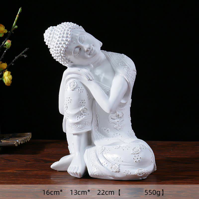 Buddha Stonesチベットの瞑想仏 静寂の樹脂像 装飾