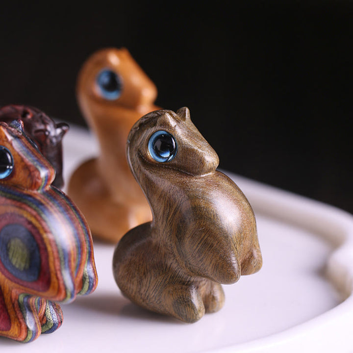 Buddha Stones小葉 紅白檀 緑白檀 幸運のミニ馬 守護飾り