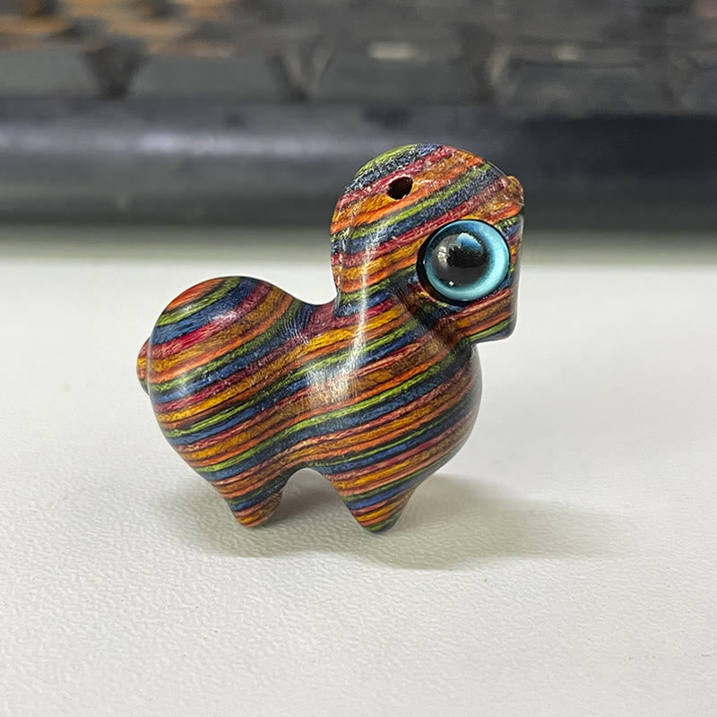 Buddha Stones小葉 紅白檀 緑白檀 幸運のミニ馬 守護飾り